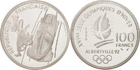 Frankreich 100 Francs Münze, STGL, Silber, KM:981 -
