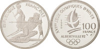 Frankreich 100 Francs Münze, STGL, Silber, KM:984 -