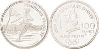 Frankreich 100 Francs Münze, Paris, STGL, Silber, KM:972 -