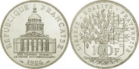 Frankreich 100 Francs Münze, Panthéon, Paris, STGL, Silber, KM:951.1 -