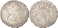 Frankreich 1/2 ECU, 44 Sols Münze, Louis XV, 1/2 Écu aux branches d'olivier -