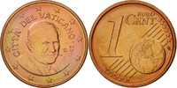 Vatikanstadt Euro Cent STGL, Copper Plated Steel, KM:375 -