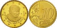 Vatikanstadt 10 Euro Cent UNZ, Messing, KM:385 -