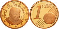 Vatikanstadt Euro Cent UNZ, Copper Plated Steel, KM:375 -