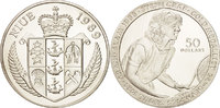 Niue 50 Dollars Münze, Elizabeth II, STGL, Silber, KM:44 -