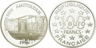 Frankreich 100 Francs-15 Euro Münze, Paris, STGL, Silber, KM:1156 -