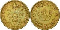 Dänemark Krone Münze, Christian X, Copenhagen, S, Aluminum-Bronze -