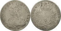 Frankreich 1/2 ECU, 44 Sols Münze, Louis XV, 1/2 Écu aux branches d'olivier -