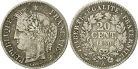 Frankreich 20 Centimes Münze, Cérès, Paris, S, Silber, KM:758.1 -