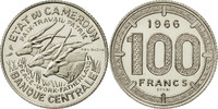 Kamerun 100 Francs Münze, Paris, STGL, Nickel, KM:E11 -
