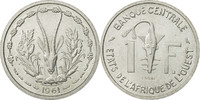 West African States Franc Münze, STGL, Aluminium, KM:E3 -