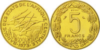 Zentralafrikanische Staaten 5 Francs Münze, Paris, STGL -