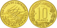 Zentralafrikanische Staaten 10 Francs Münze, Paris, STGL -