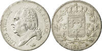 Frankreich 5 Francs Münze, Louis XVIII, Louis XVIII, Paris, SS+ -