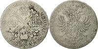 AUSTRIAN NETHERLANDS 1/2 Kronenthaler Münze, Maria Theresa, Bruxelles -