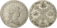 AUSTRIAN NETHERLANDS 1/2 Kronenthaler Münze, Joseph II, Vienne, SS -