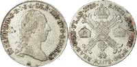 AUSTRIAN NETHERLANDS 1/2 Kronenthaler Münze, Joseph II, Vienne, SS -
