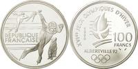 Frankreich 100 Francs Münze, UNZ, Silber, KM:980, Gadoury:C7 -