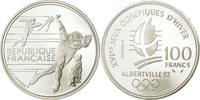 Frankreich 100 Francs Münze, UNZ, Silber, KM:980, Gadoury:C7 -
