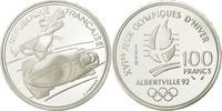 Frankreich 100 Francs Münze, UNZ, Silber, KM:981, Gadoury:C9 -
