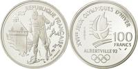 Frankreich 100 Francs Münze, UNZ, Silber, KM:994, Gadoury:C18 -