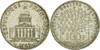 Frankreich 100 Francs Münze, Panthéon, Paris, VZ, Silber, KM:951.1 -