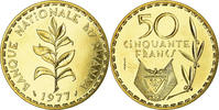 Ruanda 50 Francs Münze, Paris, ESSAI, UNZ, Messing, KM:E7 -