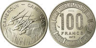 Kamerun 100 Francs Münze, Paris, ESSAI, UNZ, Nickel, KM:E16 -