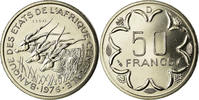 Zentralafrikanische Staaten 50 Francs Münze, Paris, ESSAI, STGL -