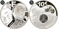 Frankreich 10 Euro Johnny Hallyday, STGL, Silber -