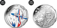 Frankreich 10 Euro ALPHA JET - PATROUILLE DE FRANCE, STGL, Silber -