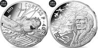 Frankreich 10 Euro Monnaie de Paris, Curtiss P-40, STGL, Silber -