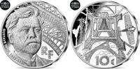Frankreich 10 Euro Gustave Eiffel - Centenary of his Death, Silber, STGL -