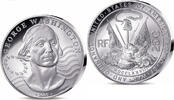 Frankreich 25 Euro Indépendance des Etats-Unis, Washington - 2 OZ, BE -