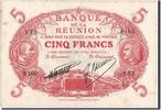 Réunion 5 Francs Geldschein, KM:14, VZ -
