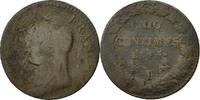 Frankreich 5 Centimes Münze, Dupré, Limoges, SGE+, Bronze, KM:640.7 -