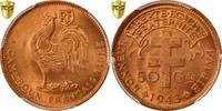 Kamerun 50 Centimes Münze, Pretoria, PCGS, MS65+RD, STGL, Bronze, KM:6 -