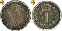 Großbritannien Penny Münze, Victoria, PCGS, PL66, STGL, Silber -