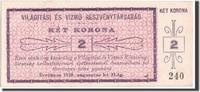 Ungarn 2 Korona Geldschein, UNZ -