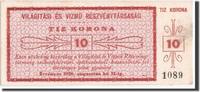 Ungarn 10 Korona Geldschein, UNZ -