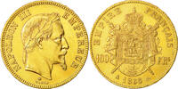 Frankreich 100 Francs 1865 A Münze, Napoleon III, Napoléon III, Paris, VZ SS+