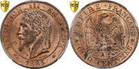 Frankreich 5 Centimes Napoleon III, Paris, Bronze, PCGS -