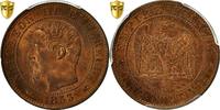 Frankreich 5 Centimes Münze, Napoleon III, Napoléon III, Paris, PCGS -