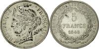 Frankreich 5 Francs Münze, Concours de Domard, ESSAI, SS+, Tin -
