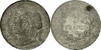 Frankreich 5 Francs Münze, Concours de Dieudonné, ESSAI, SS, Tin -