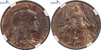 Frankreich 5 Centimes Dupuis, Paris, Bronze, GENI, Gadoury:165 -