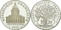 Frankreich 100 Francs Münze, Panthéon, Paris, BE, VZ, Silber -