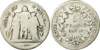 Frankreich 5 Francs Münze, Union et Force, Perpignan, S, Silber -