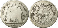 Frankreich 5 Francs Münze, Union et Force, Bayonne, S, Silber -