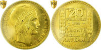 Frankreich 20 Francs Turin, Paris, ESSAI, Bronze-Aluminium, PCGS, UNZ -